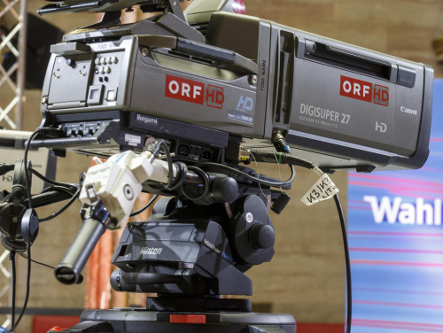 ORF-Kamera in der Wahlarena3