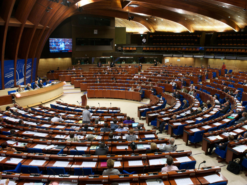 Konferenzsaal des Europarats in Straßburg